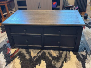 Lift-Top Coffee Table with Storage - $250 (Astoria)