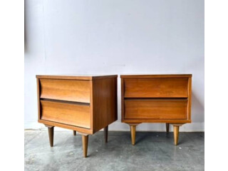 Mid Century Modern Nightstands - $495 (Curbside delivery included)